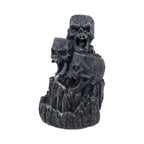 Skull Mountain Backflow Incense Burner – front view showing skulls