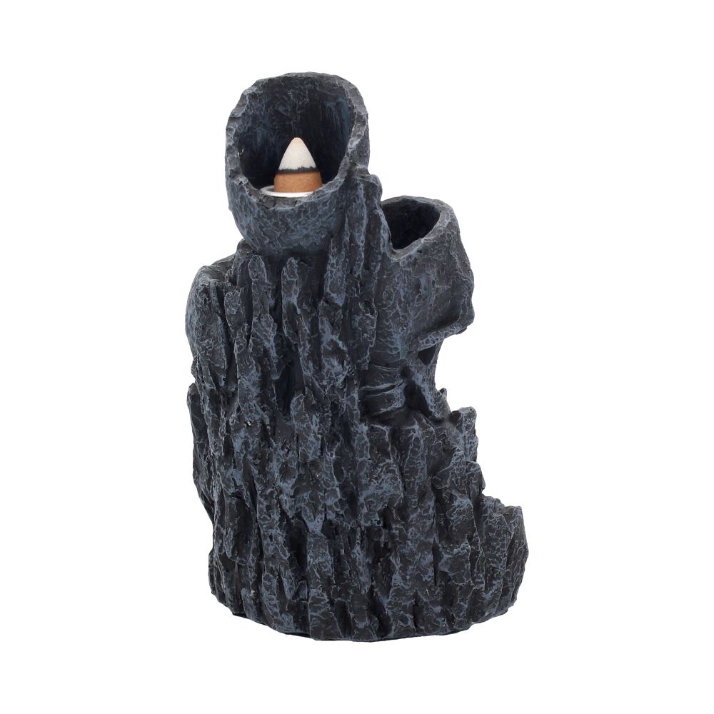 Skull Mountain Backflow Incense Burner – opposite side view