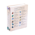 Crystal Healing Gemstone Set – back of box showing crystal guide