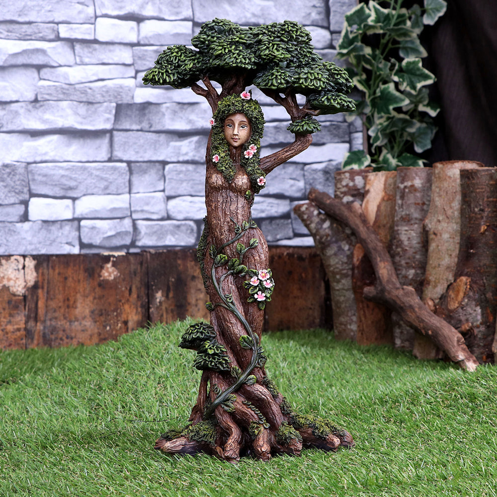 Mother Earth Tree Goddess Figurine - lifestyle shot outdoors