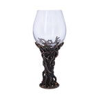 Green Man Wine Glass - side view