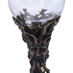 Green Man Wine Glass - toadstool base detail
