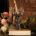 Green Man Wine Glass - dark lifestyle shot
