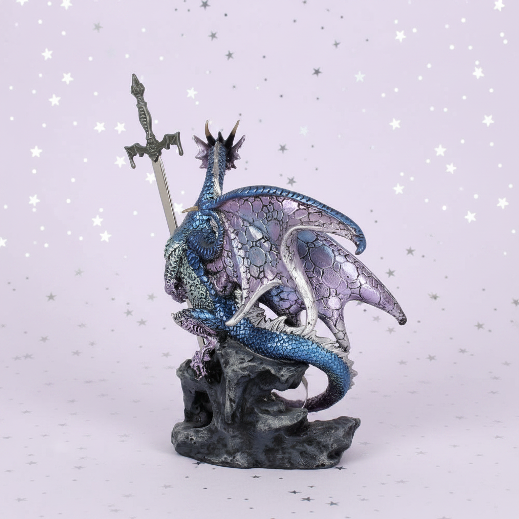 Dragon — back-left, silver stars