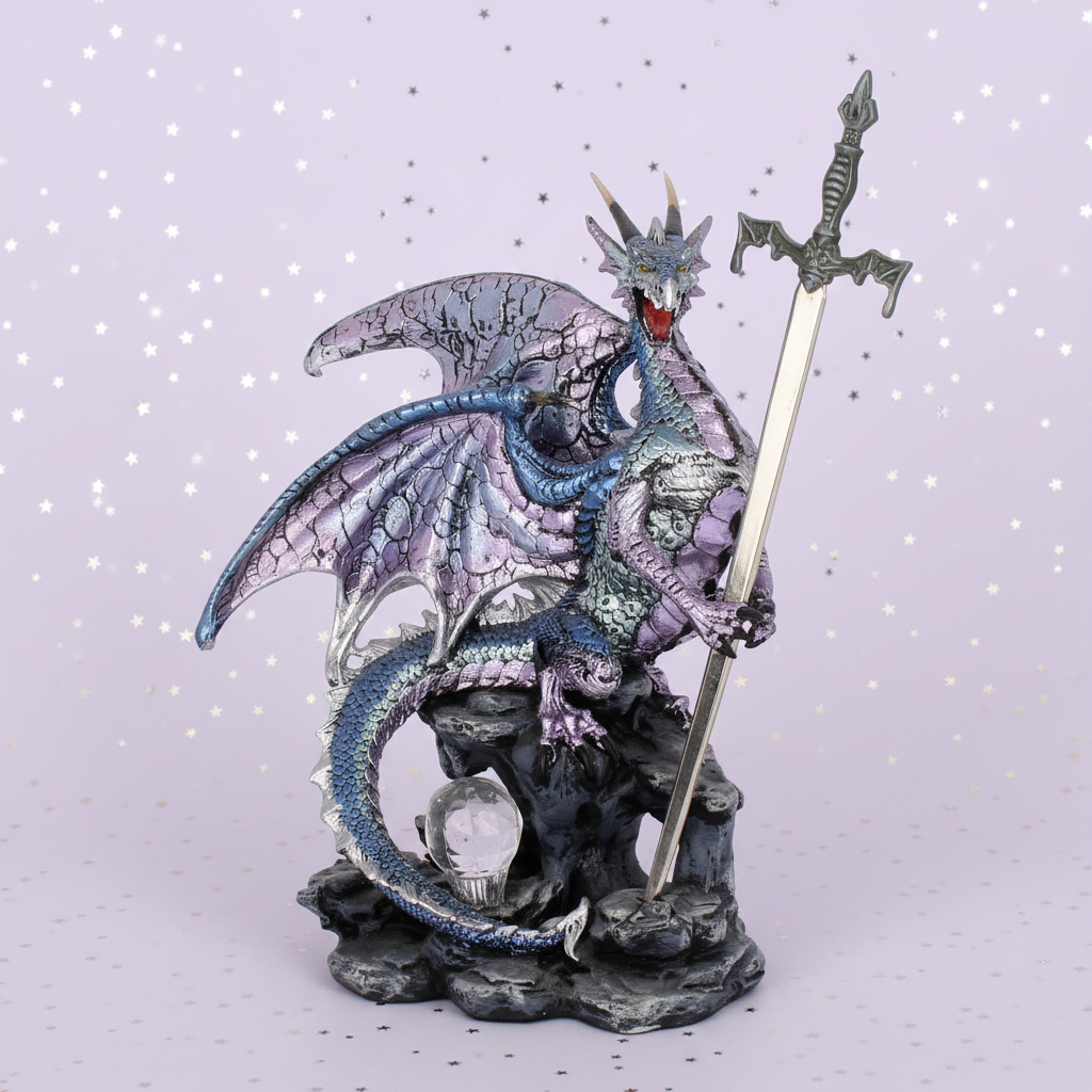 Dragon — front-left, silver stars