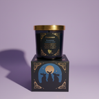 Friendship - candle and box front, lavender background