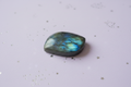 Labradorite Flash Pair - stone 9, pale purple stars