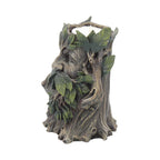 Green Man Tealight Candle Holder - front view showing Green Man face