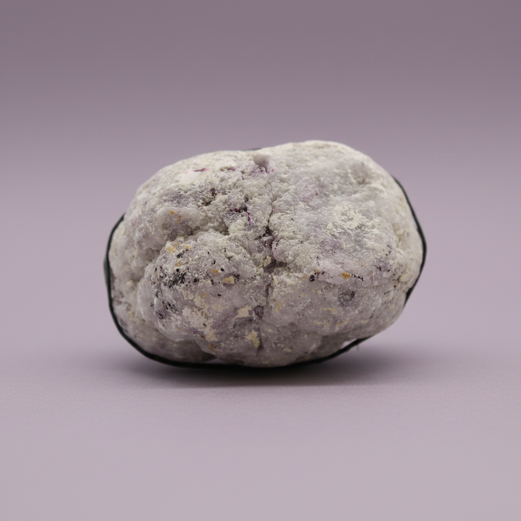 Purple Gold Geode - exterior, purple background