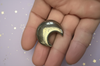 Pyrite Moon - across fingers, pale purple stars