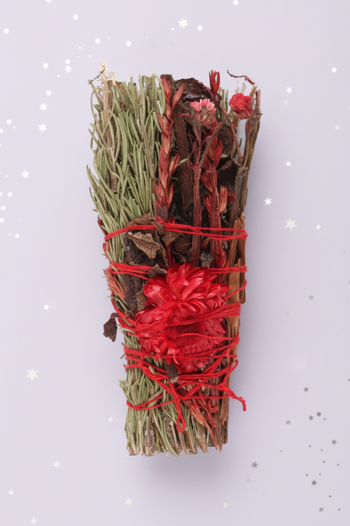 Ritual Wand - bundle front, pale purple stars