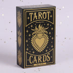 Sacred Heart Tarot — box front, gold stars
