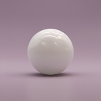 Selenite Sphere - plain shot, purple background
