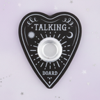 Talking Board Holder - top down, pale purple stars