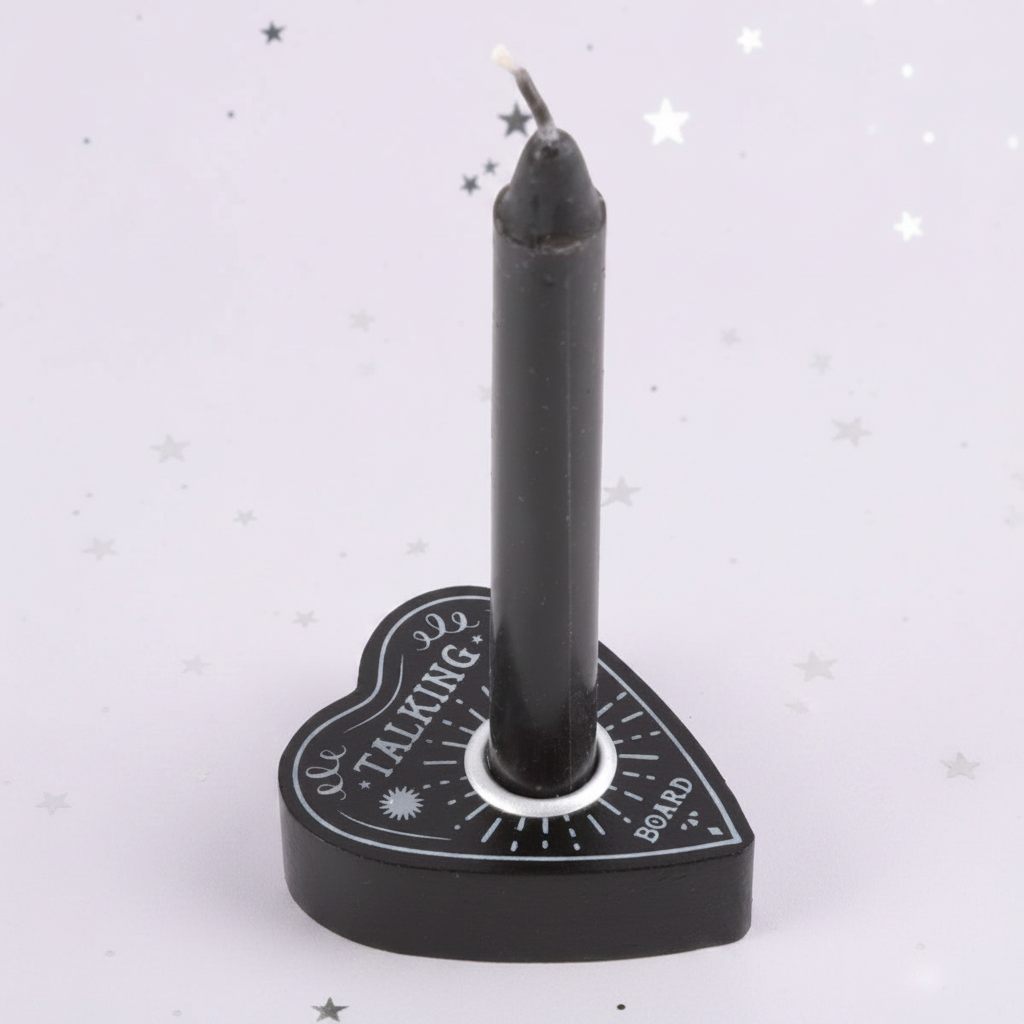Talking Board Holder - with candle, pale purple stars