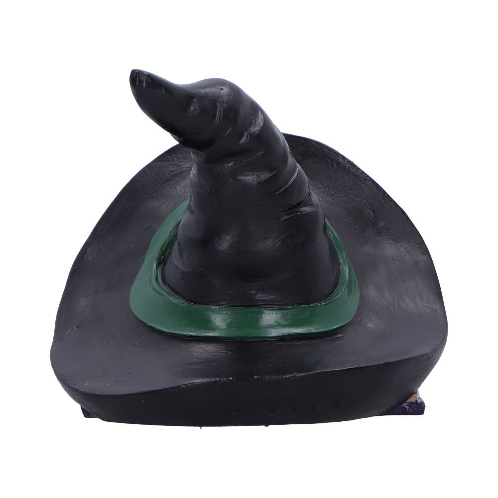 Witch hat kittens figurine side angle showing both kittens peering out