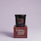 Vampire Blood - candle with smoke, lavender background