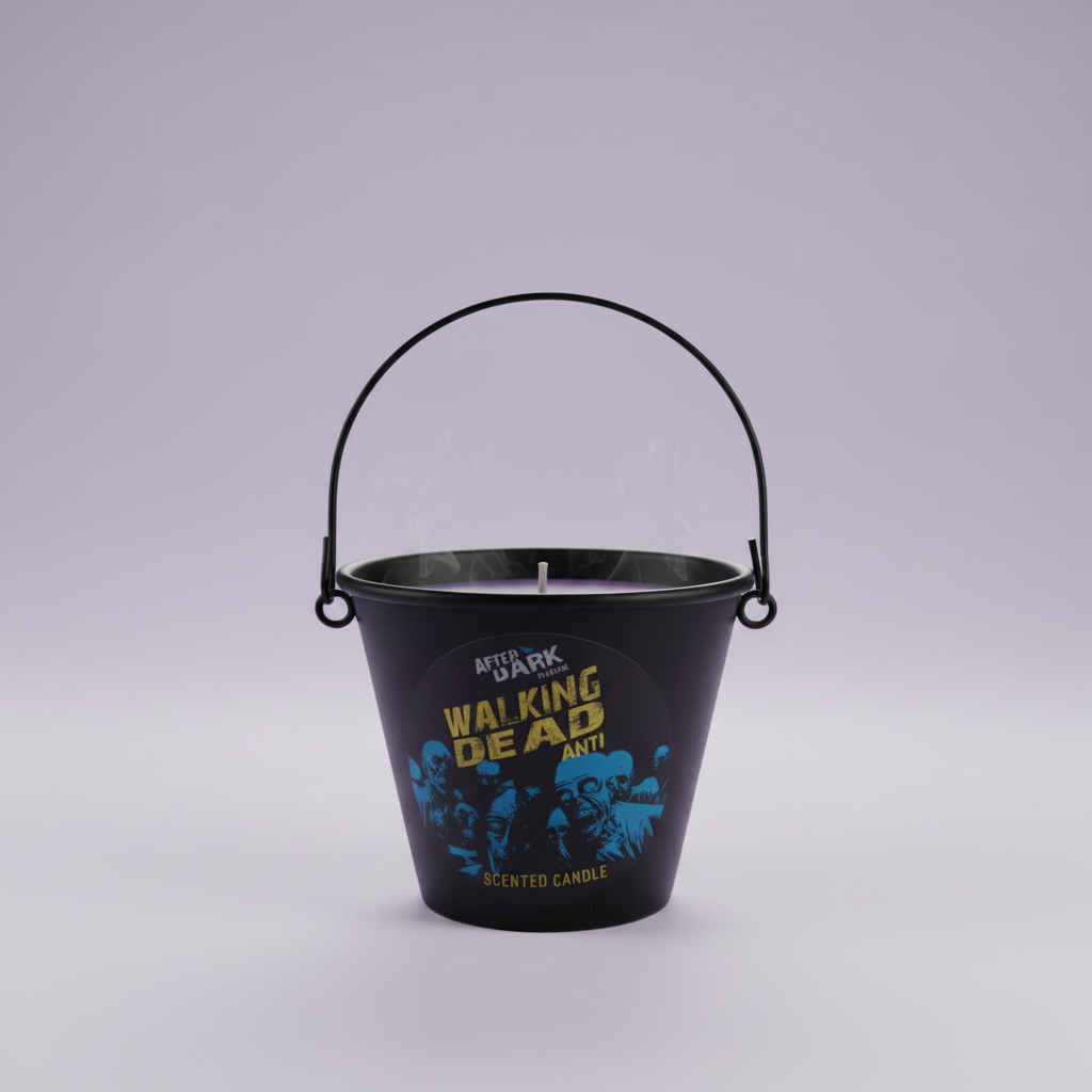 Walking Dead - smoke, plain lavender background