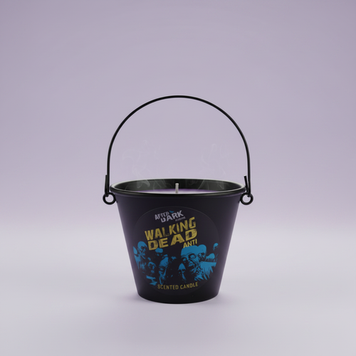 Walking Dead - smoke, plain lavender background