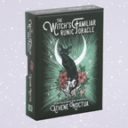 Witch's Familiar Runic Oracle — box front, silver stars