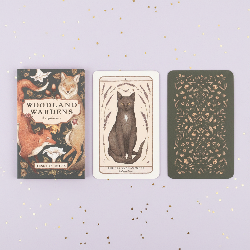Woodland Wardens — guidebook and cards, gold stars